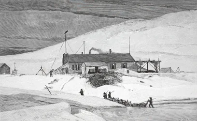 Fort Conger, Frinnell Land, 20 de maio de 1883, pub. Londres 1886